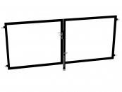 DVOUKŘÍDLÁ BRÁNA  (d)4,5m. x (v)1,0m.-BARVA