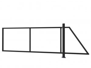 POSUVNÁ BRÁNA SAMONOSNÁ-RÁM (d)2,5/3,5m.(v)1,0m.-BARVA